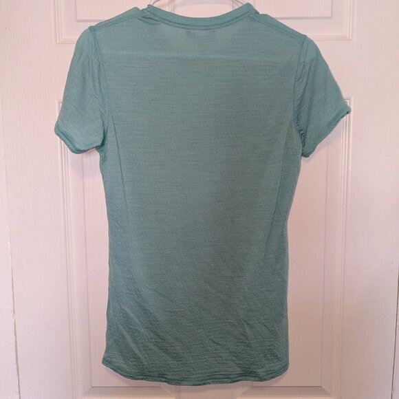 Smartwool Merino Sport 120 T-Shirt Women Med Tee Short Sleeve Crew Teal Blue - Picture 7 of 9